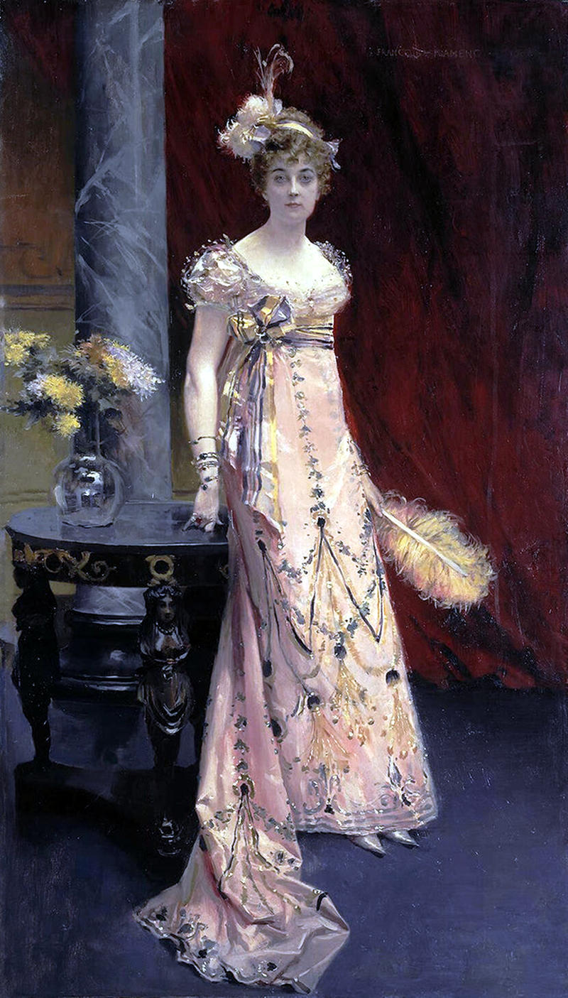 Portrait of the Duchess Dora Leichtenberg by Francois Flameng - 1896
