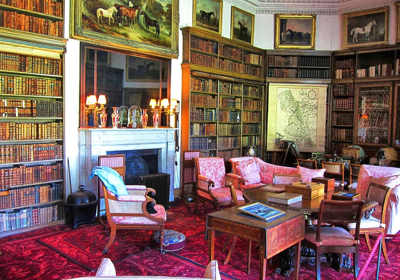 The library at Calke Abbey, Derbyshire. Credit Thomas Quine