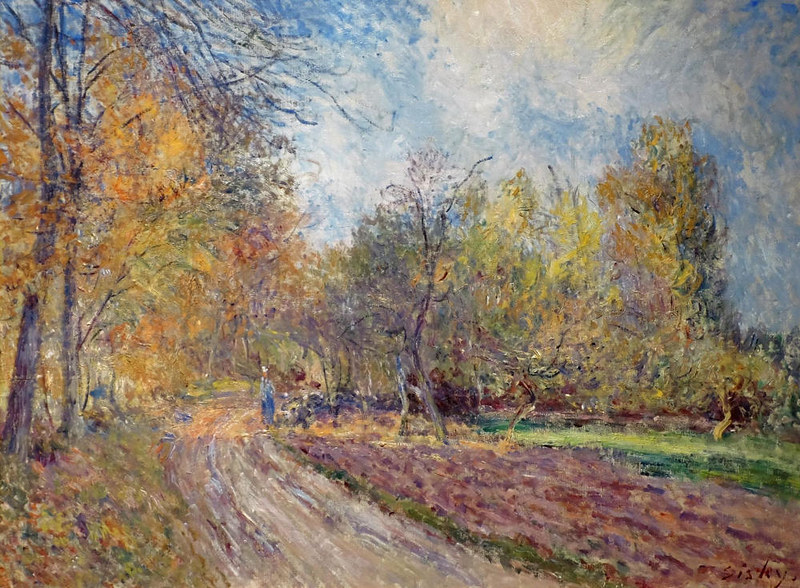 Edge of a Forest in Autumn by Alfred Sisley, 1883