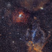The Bubble Nebula & Lobster Claw Nebula