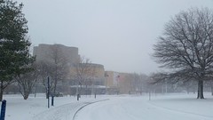 New York Hall of Science In The Snow