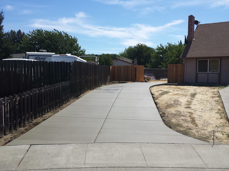 Second Concrete Driveway In Vacaville