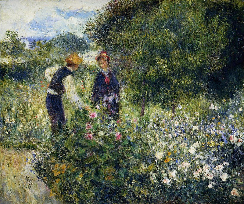 Picking Flowers by Pierre Auguste Renoir, 1875