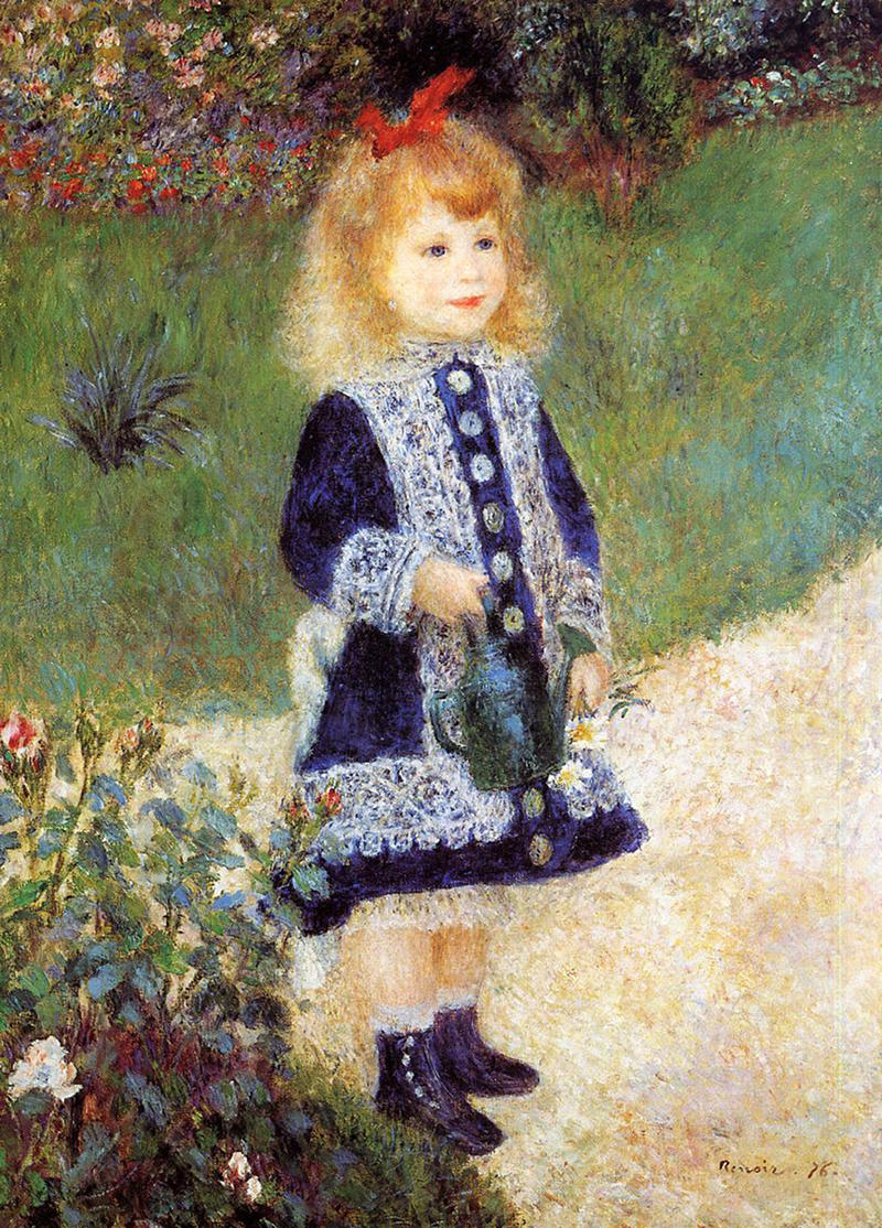 Girl with a Watering Can by Pierre Auguste Renoir, 1876