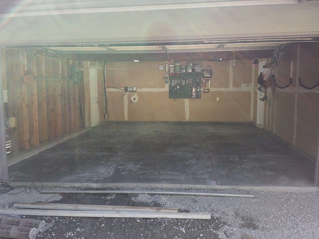 Garage Floor Removed And Replaced In Davis