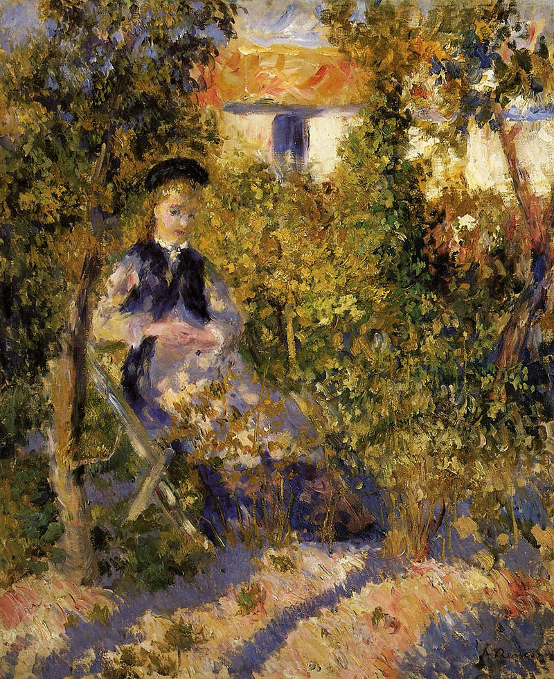 Nini in the Garden by Pierre Auguste Renoir, 1876