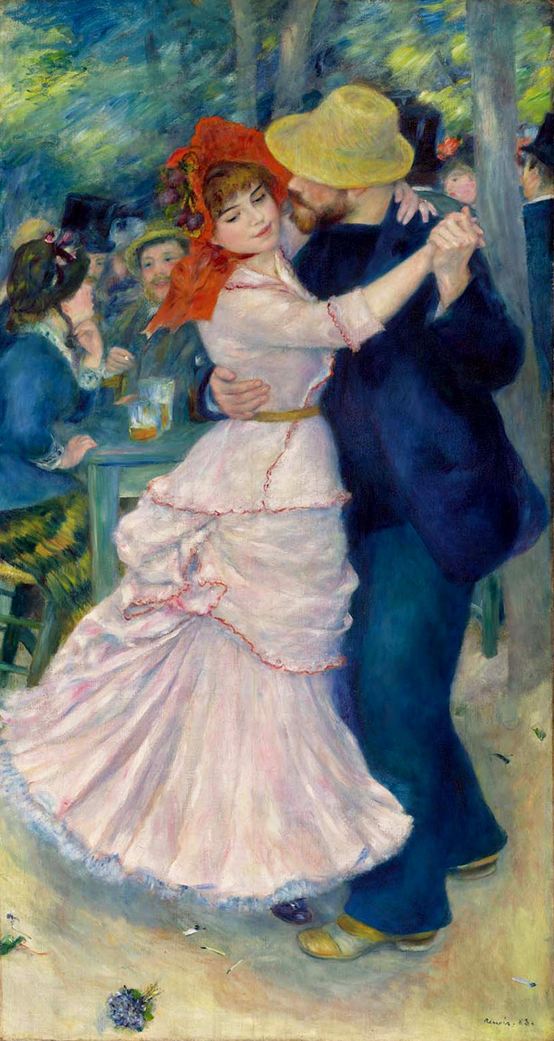 Dance at Bougival by Pierre-Auguste Renoir, 1883