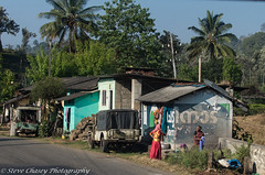 South India - Road Views - Kumily to Kumarakom