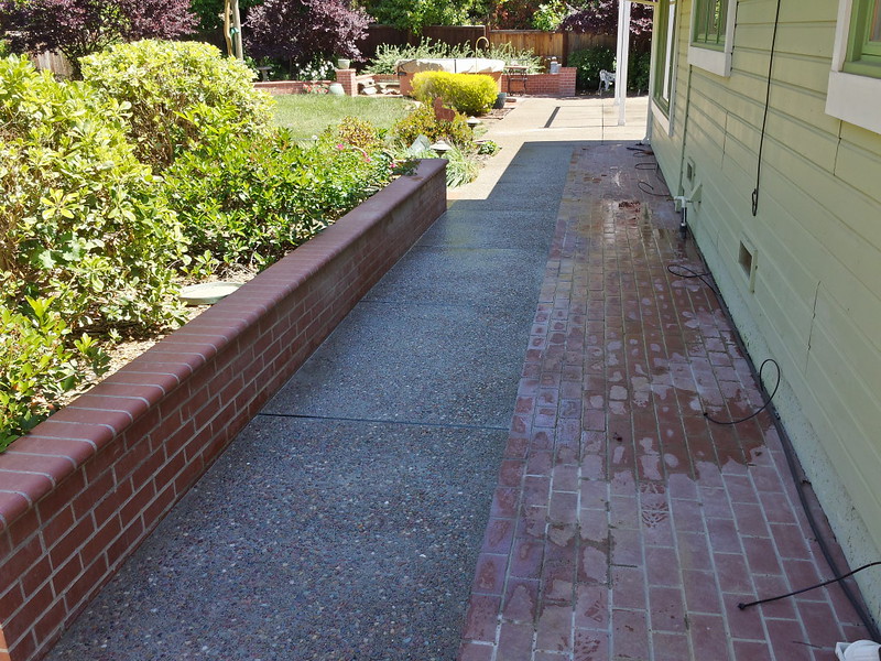 Seeded Exposed Aggregate Walkway In Davis