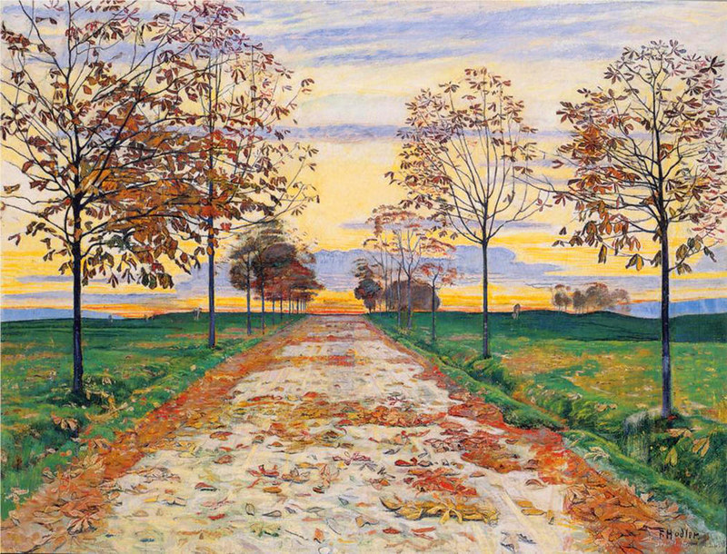 Autumn Evening by Ferdinand Hodler, 1893