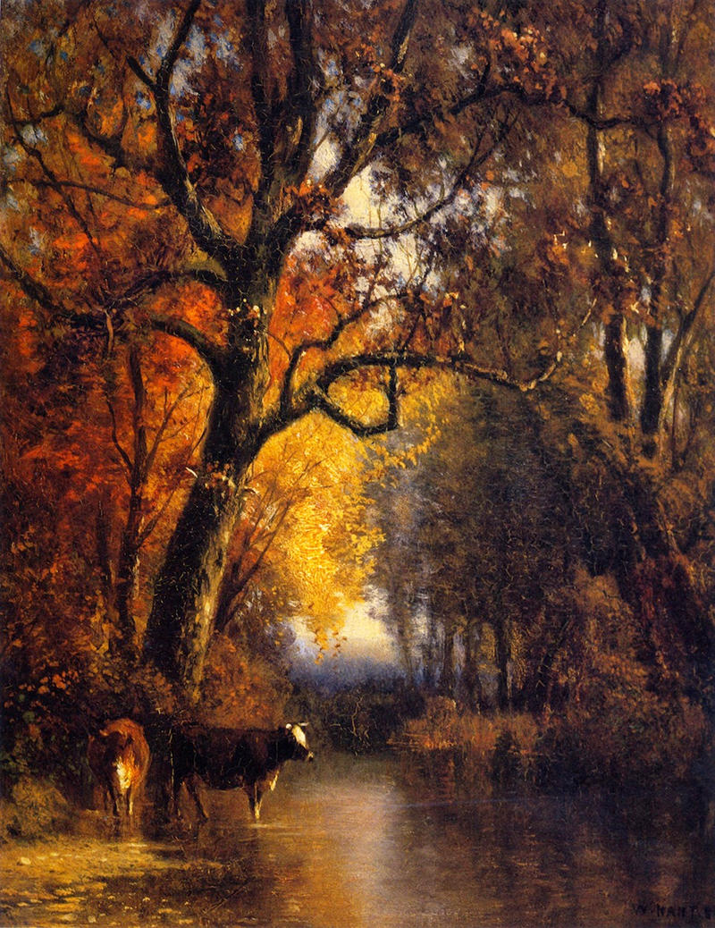 The Water's Edge by William M. Hart, 1881