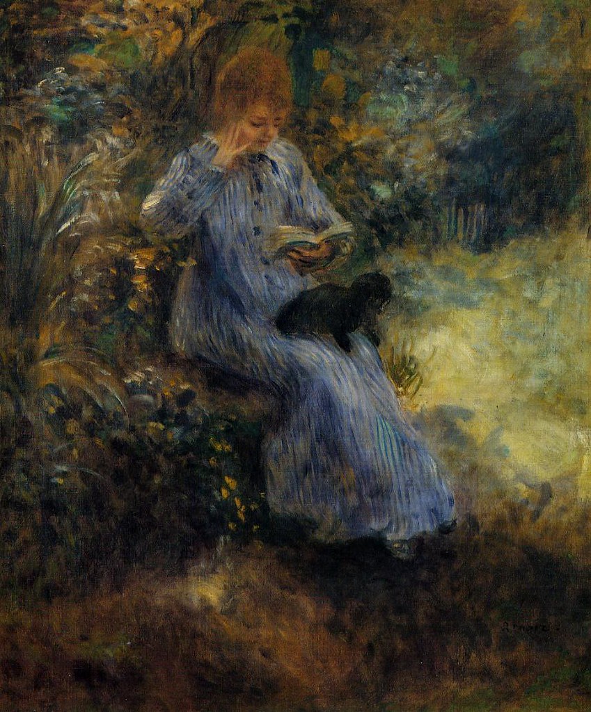 Woman with a Black Dog by Pierre Auguste Renoir, 1874