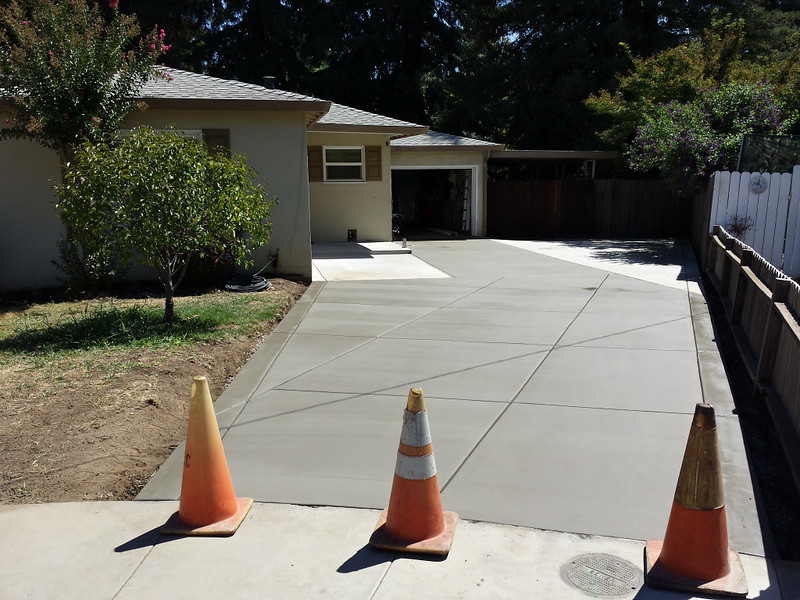 Old Concrete Driveway Replaced In Vacaville