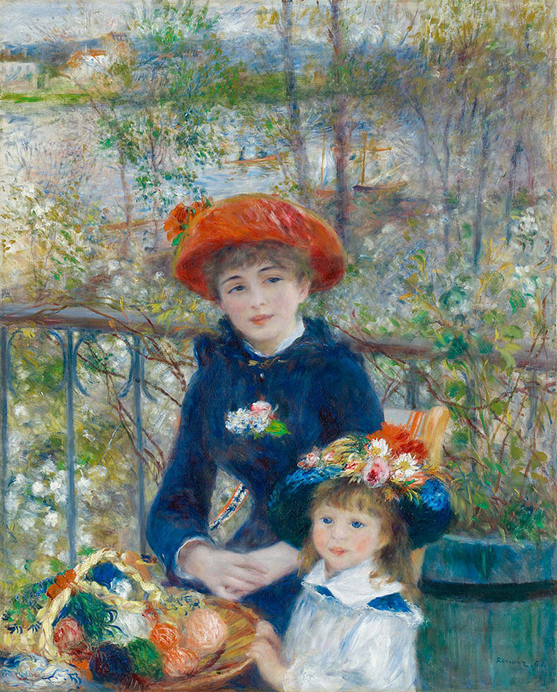 The Two Sisters, On the Terrace by Pierre-Auguste Renoir