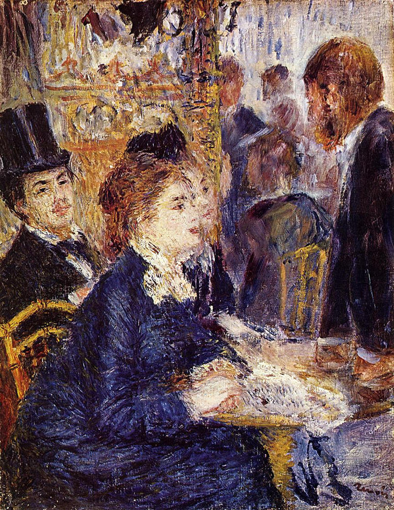 The Cafe by Pierre Auguste Renoir, 1877