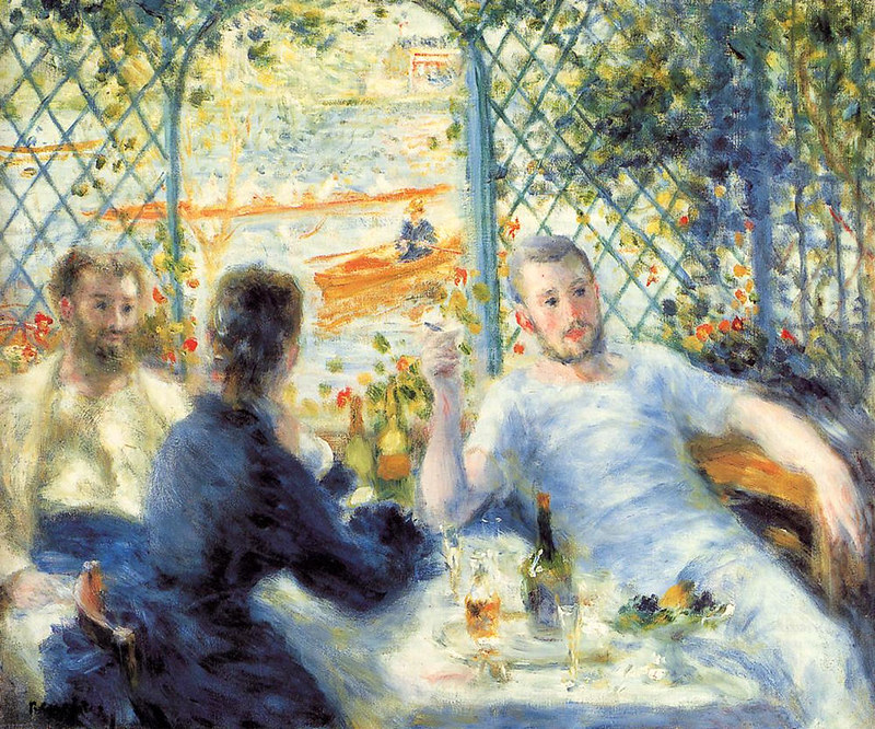 The Canoeist's Luncheon by Pierre Auguste Renoir, 1880