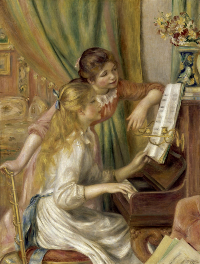 Young Girls at the Piano by Pierre-Auguste Renoir, 1892