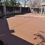 Backyard Filled With Concrete Patio In Fairfield