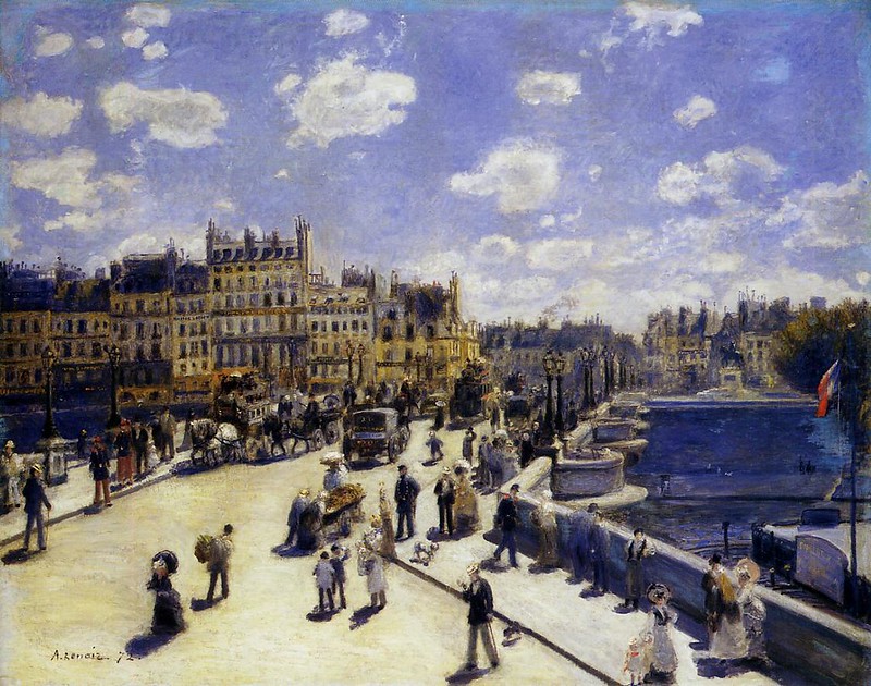 Le Pont-Neuf, Paris by Pierre Auguste Renoir, 1872