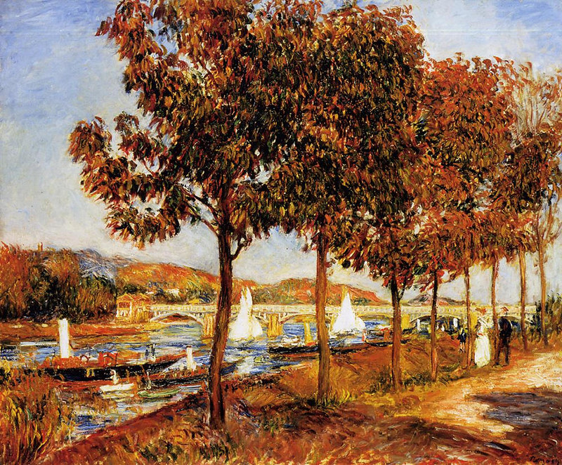 The Bridge at Argenteuil in Autumn by Pierre Auguste Renoir, 1882