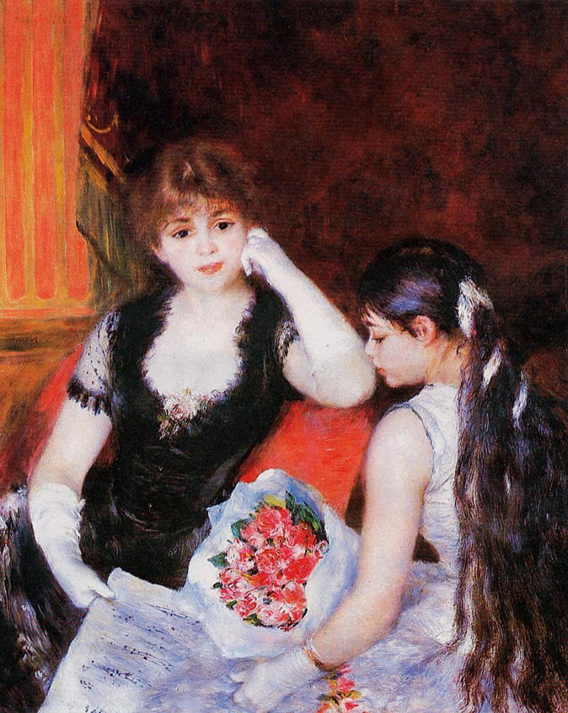 At the Concert by Pierre Auguste Renoir, 1880