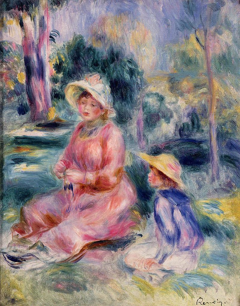 Madame Renoir and Her Son Pierre by Pierre Auguste Renoir, 1890