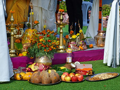 Offrandes et rituel d'un mariage hindou
