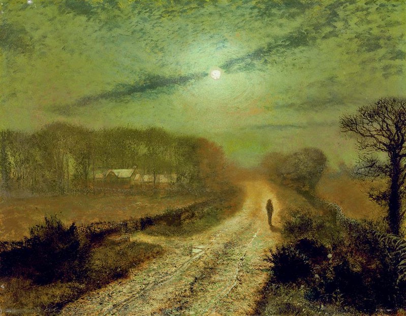 A Moonlit Landscape by John Atkinson Grimshaw