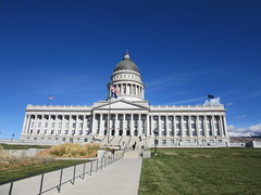Utah state capitol under the sun