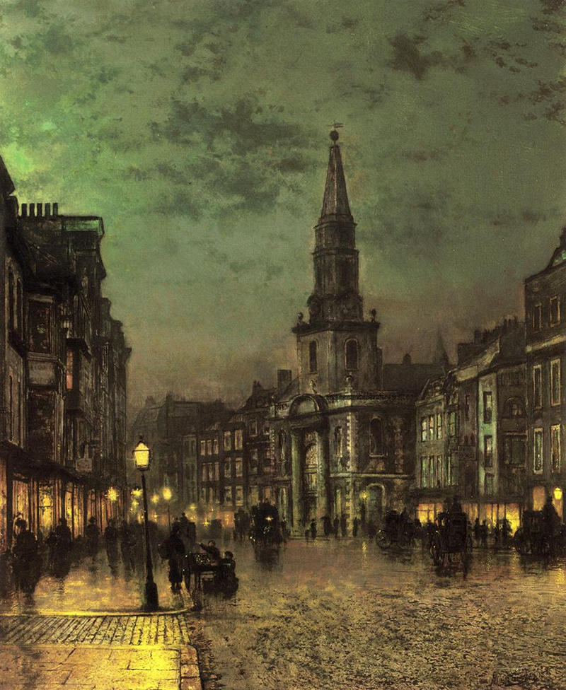 Blackman Street, Borough, London by John Atkinson Grimshaw, 1885