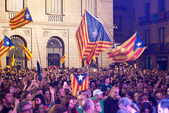 Celebració a la declaració Repúplica Catalana