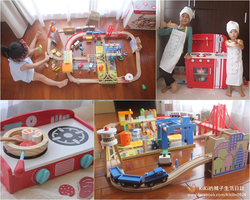 木製玩具 ❤ 港灣城市鐵道組. 經典廚房(超跑紅). 桌上型可攜廚具組. 兩用燒烤爐