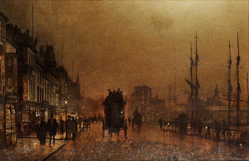 The Broomielaw Glasgow by John Atkinson Grimshaw, 1889