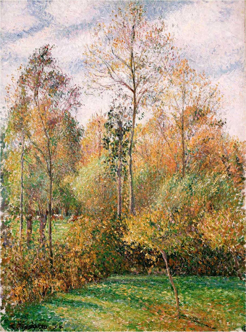 Autumn Poplars by Camille Pissarro, 1893