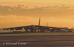 B-52s at RAF Fairford head for home.