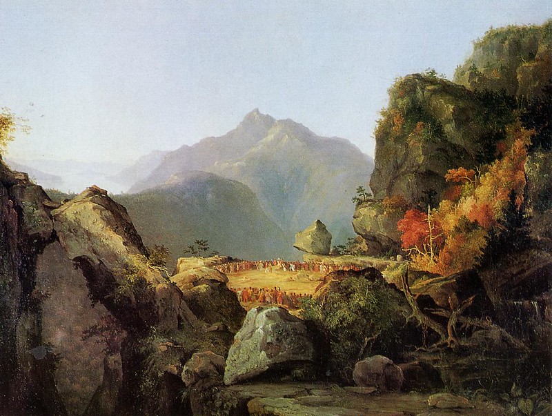 Landscape Scene from 'The Last of the Mohicans' by Thomas Cole, 1827