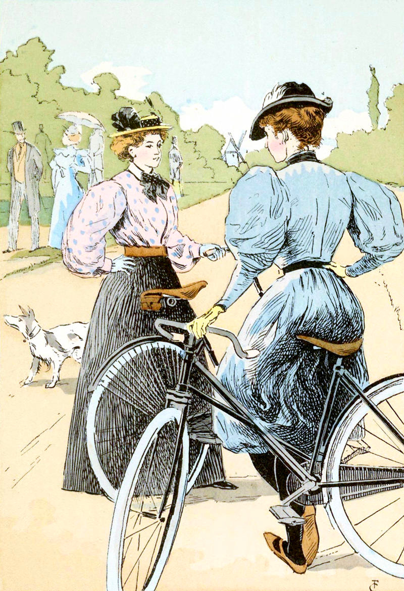 Bicycling; The Ladies of the Wheel by François Courboin, 1896