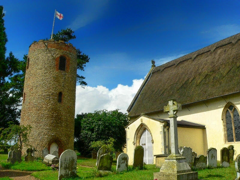 St Andrew's Church, Bramfield, Suffolk. Credit Bernd Jatzwauk