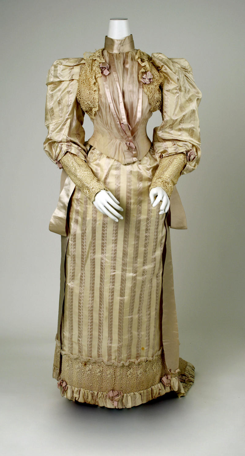 1892 Dress. American. Silk, cotton
