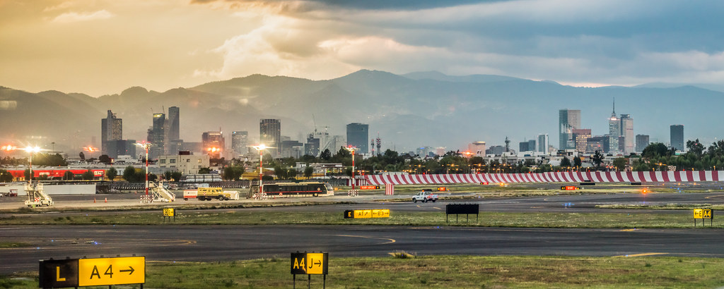 Mexico City Airport and Downtown