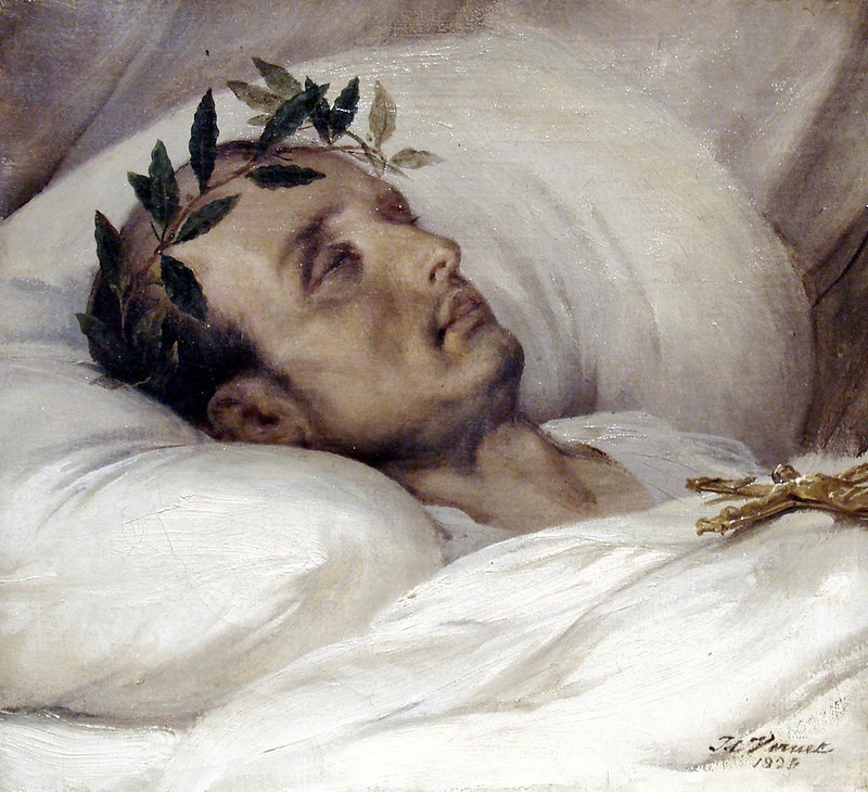 Napoleon on his deathbed by Horace Vernet, 1826