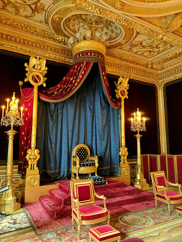 throne room @ Château de Fontainebleau