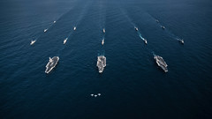 Three carrier exercise in the Western Pacific