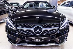 Mercedes C 220d 4M Cabrio | AMG | Negro Obsidiana | Piel Negra | Auto Exclusive BCN