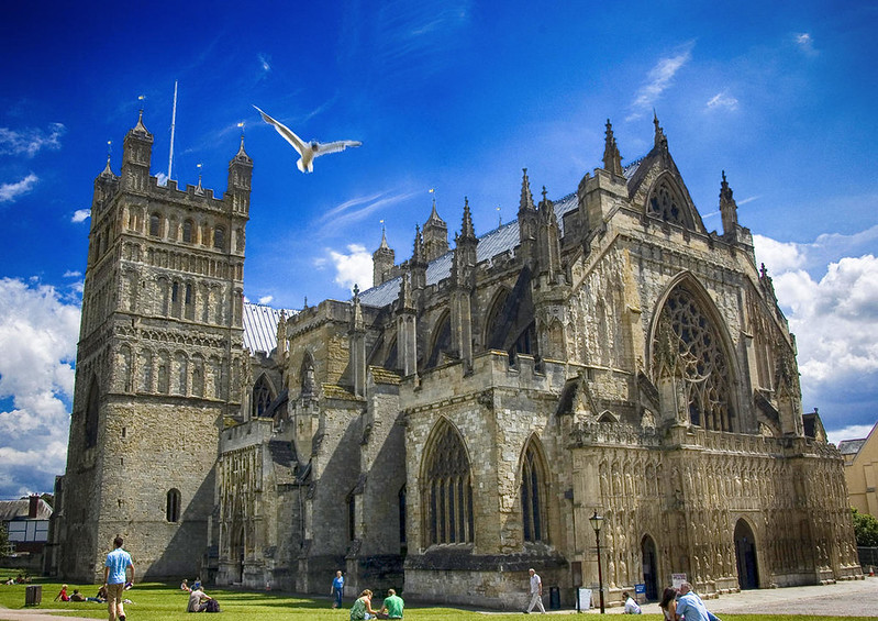 Exeter Cathedral. Credit Joe Dunckley, flickr