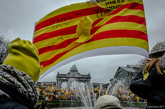 manif pour l'indépendance de la Catalogne
