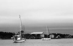 Ocracoke in black and White