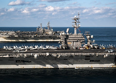 Three-carrier strike group exercise