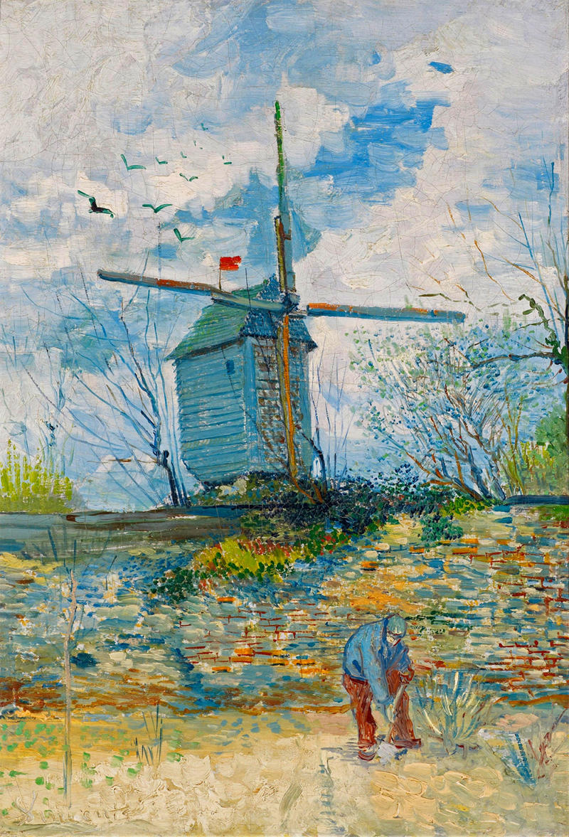 Le Moulin de la Galette by Vincent van Gogh, 1886