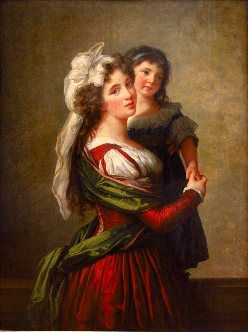 Madame Rousseau and her daughter by Louise Élisabeth Vigée Le Brun, 1789